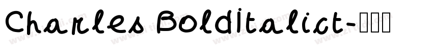 Charles BoldItalict字体转换